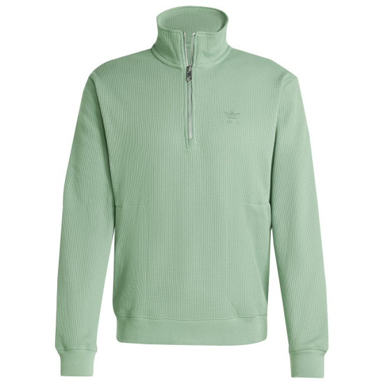 Adidas Trefoil Essentials Waffle 1/2 Zip Sweatshirt
